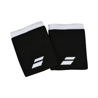 Babolat Sweatband Jumbo Logo Wrist black/white - 2 pieces